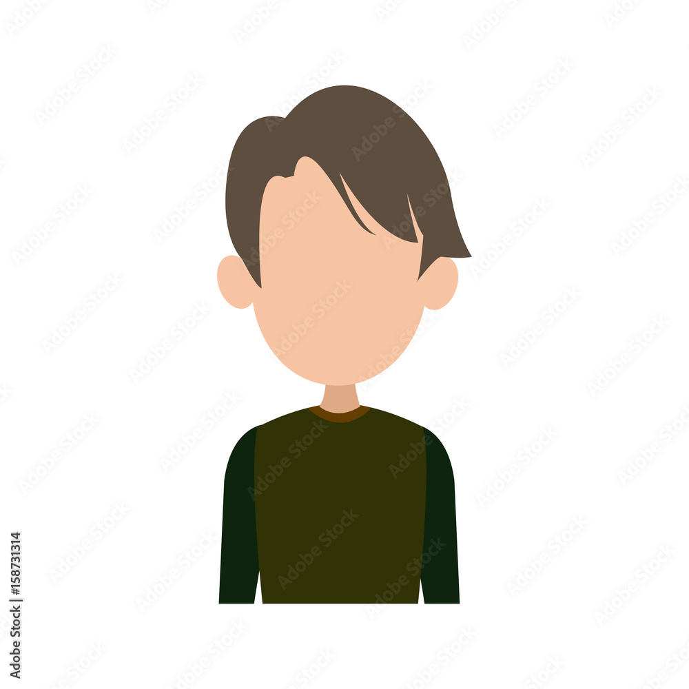 portrait man people faceless style image vector illustration portrait man people faceless style image vector illustration