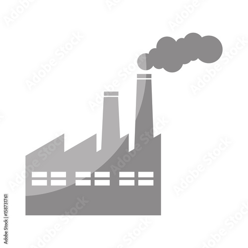 factory building isolated icon vector illustration design
