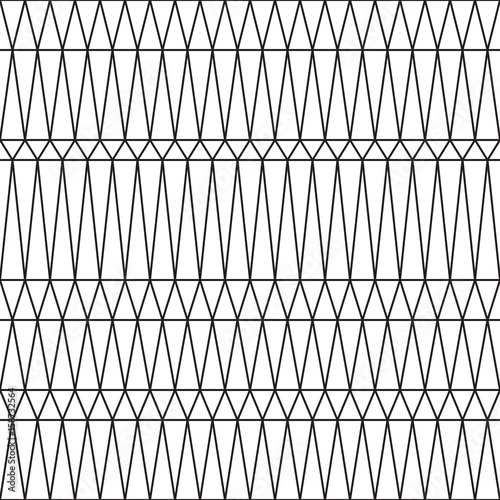Stylish linear seamless vector pattern with triangles
