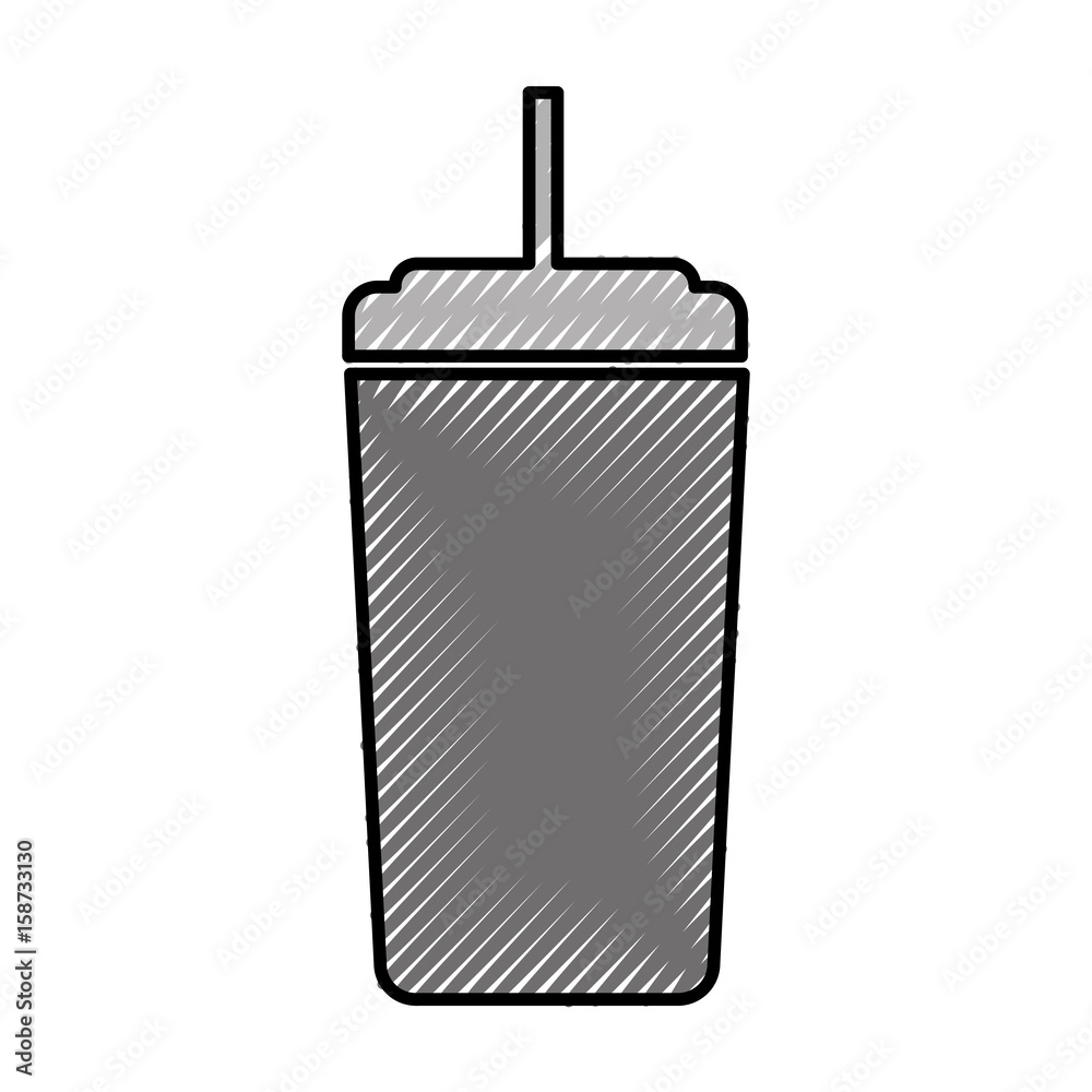 plastic cup with straw icon vector illustration design plastic cup with straw icon vector illustration design