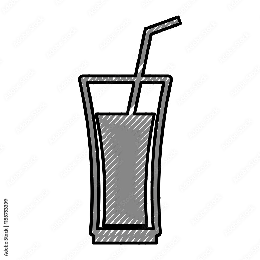 cup glass with straw icon vector illustration design cup glass with straw icon vector illustration design