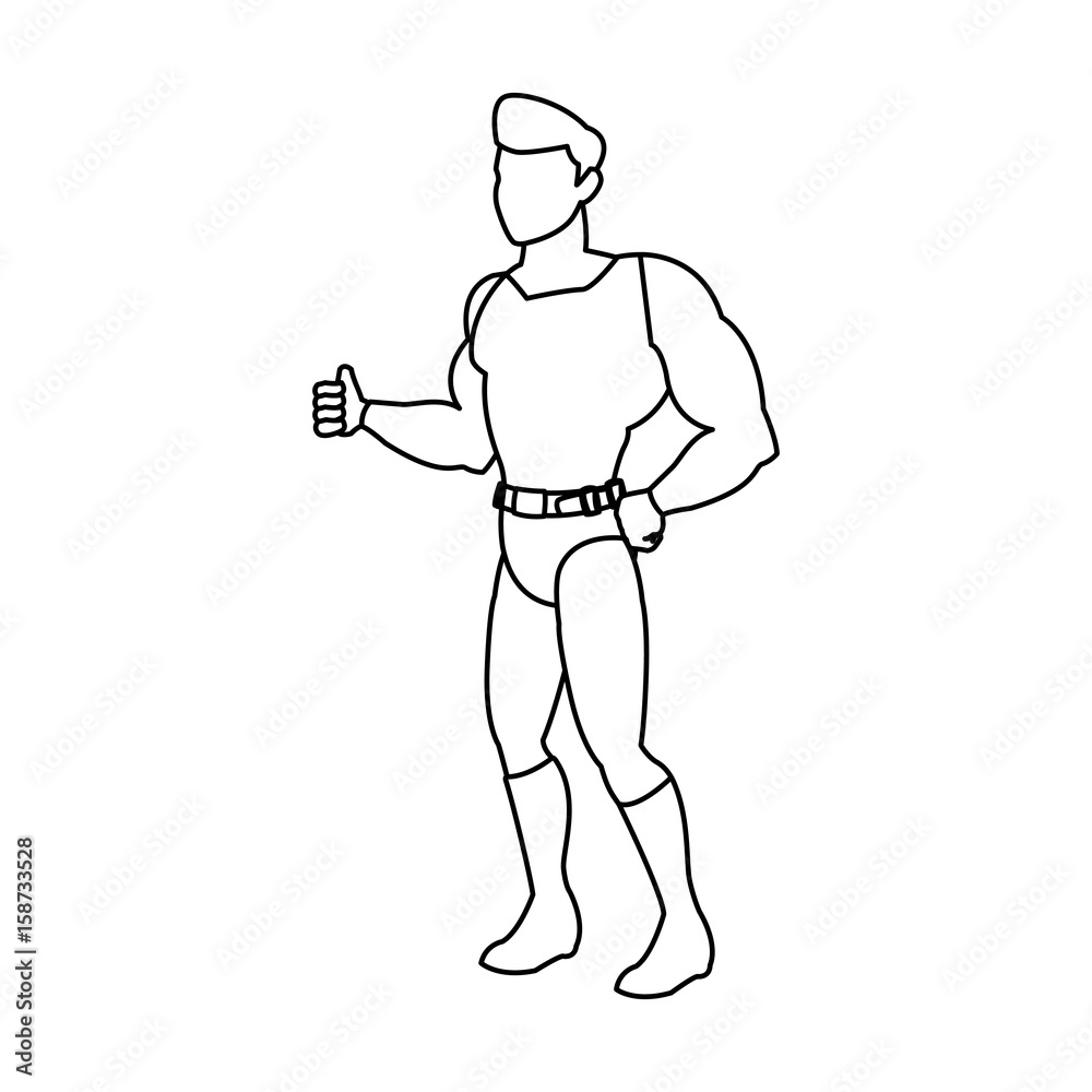 superhero cartoon suit disguise power style vector illustration superhero cartoon suit disguise power style vector illustration