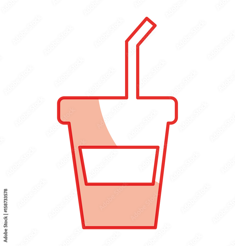 plastic cup with straw icon vector illustration design plastic cup with straw icon vector illustration design