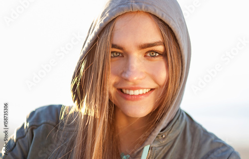 Young happy girl portrait