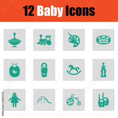 Baby icon set