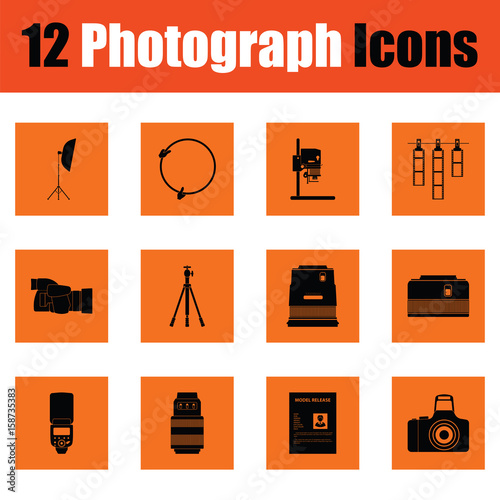 Photography icon set