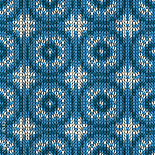 Seamlessly repeating knitted pattern design.