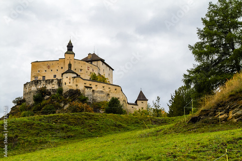 Castle Tarasp in Scuol, Canton Grisons in Switzerland © elenaklippert