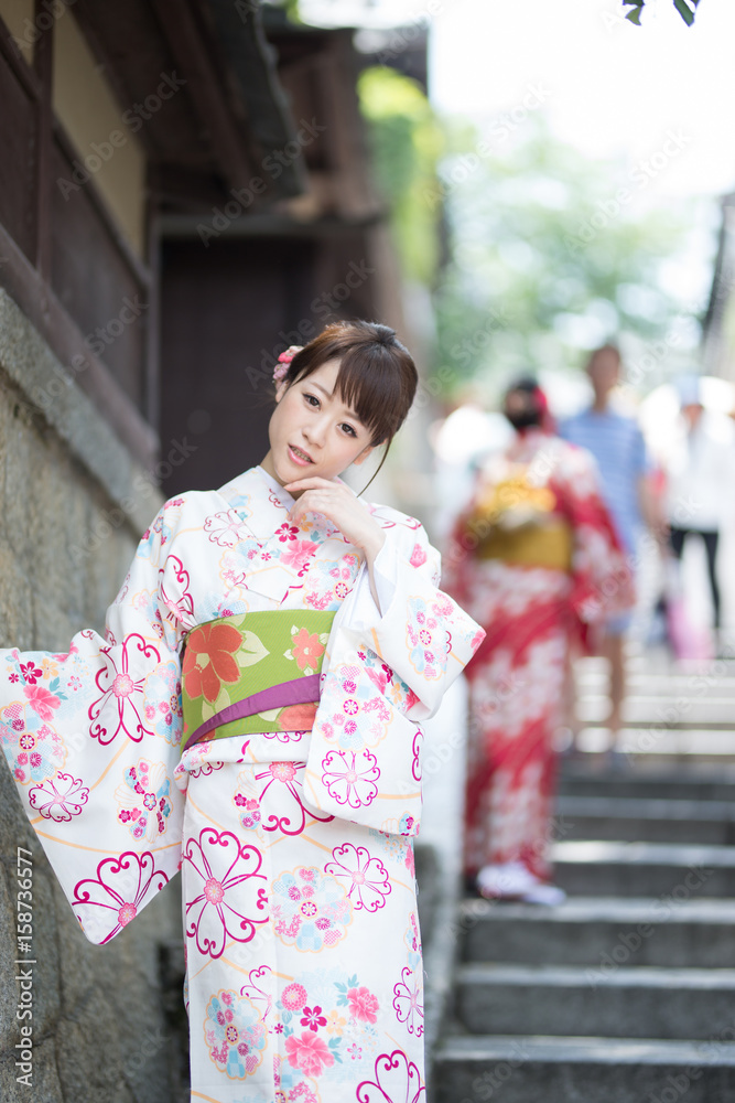 着物の女性・京都 着物の女性・京都