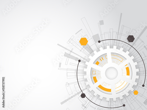 Abstract technological background. Vector illustration.