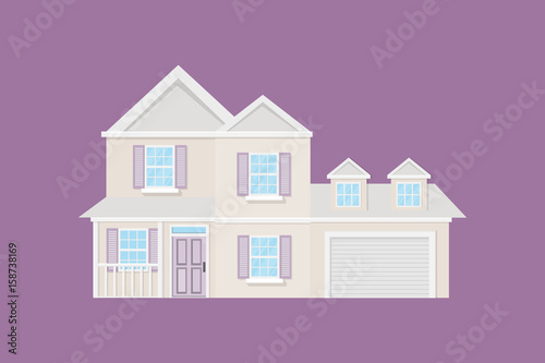 house building design.vector and illustration