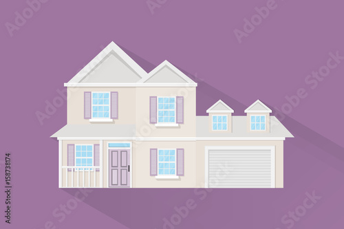 house building design.vector and illustration