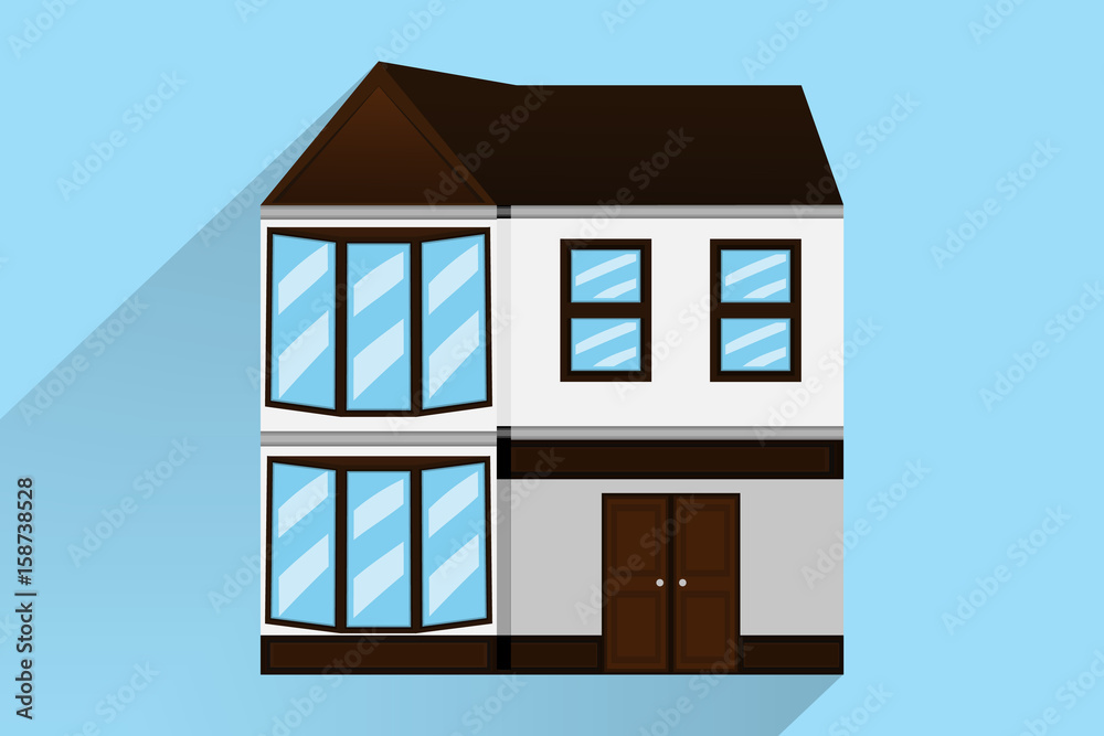 house building design.vector and illustration house building design.vector and illustration