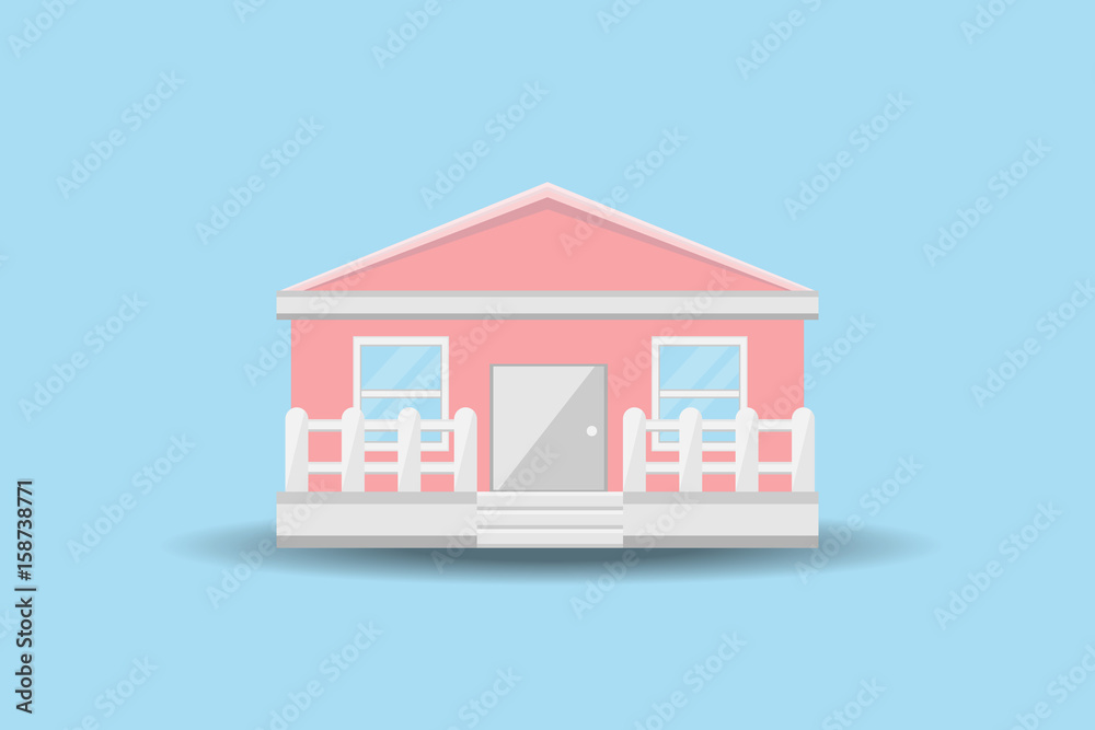 house building design.vector and illustration house building design.vector and illustration