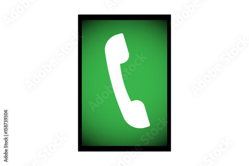 set of phone icon trendy flat design.vector and illustration