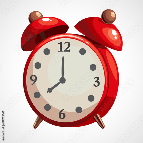 Cartoon red alarm