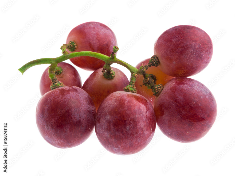 Fototapeta premium red grape isolated on white