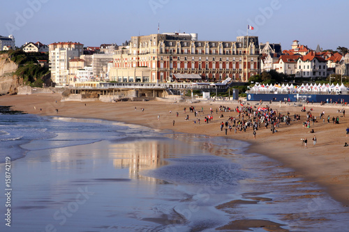 beach and palace hotel in biarritz