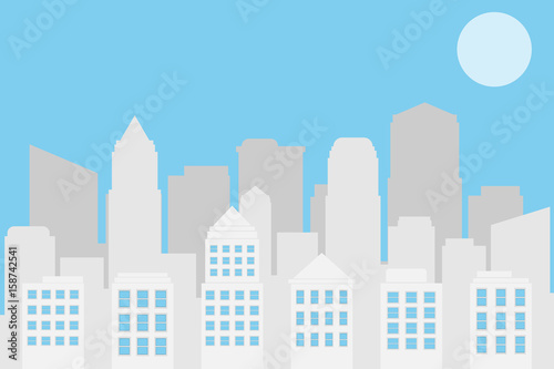 The city landscape. vector and illustrator