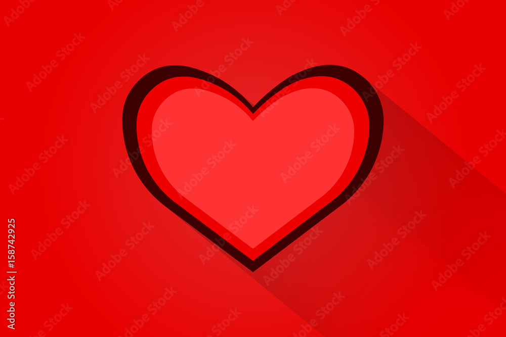 valentine love heart background.vector and illustration