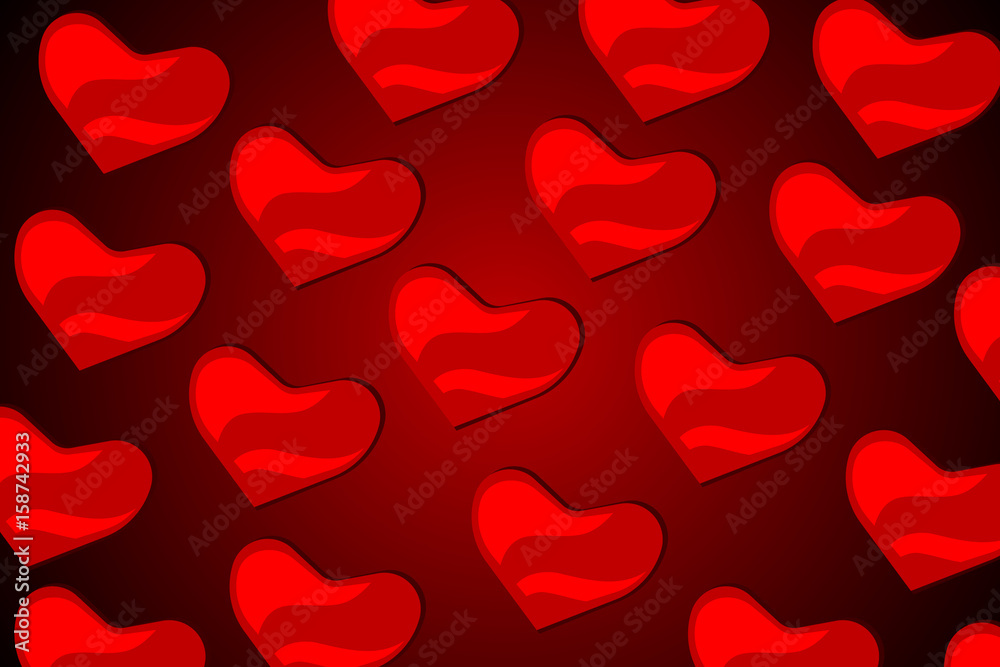 valentine love heart background.vector and illustration valentine love heart background.vector and illustration