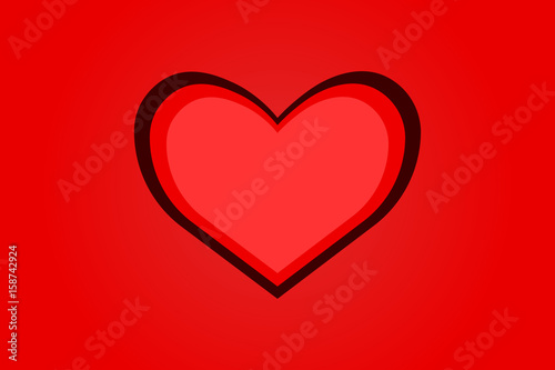 valentine love heart background.vector and illustration