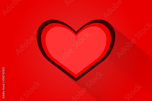 valentine love heart background.vector and illustration