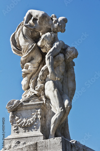 Rome, Italy : Famous Vittoriano - monument to Vittorio Emanuele II. 