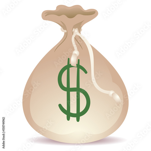 Vector Illustration of Money Sack