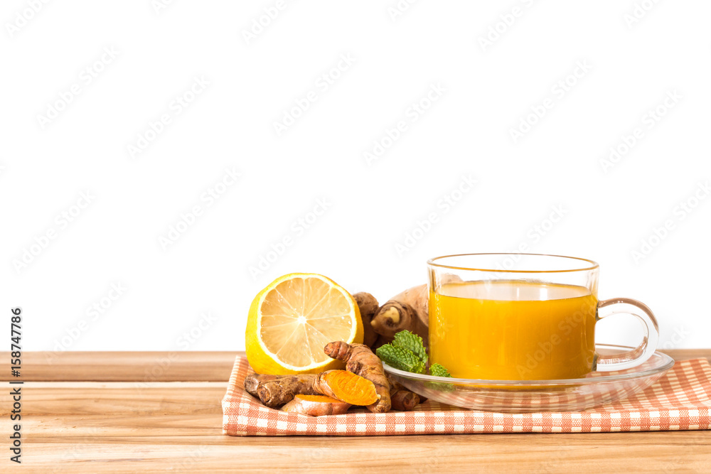 a cup of Turmeric Tea , Benefits for reduce Inflammation , Liver Detox and Cleanser healthy herb drink concept a cup of Turmeric Tea , Benefits for reduce Inflammation , Liver Detox and Cleanser healthy herb drink concept