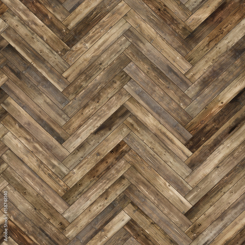 Seamless wood parquet texture (herringbone old)