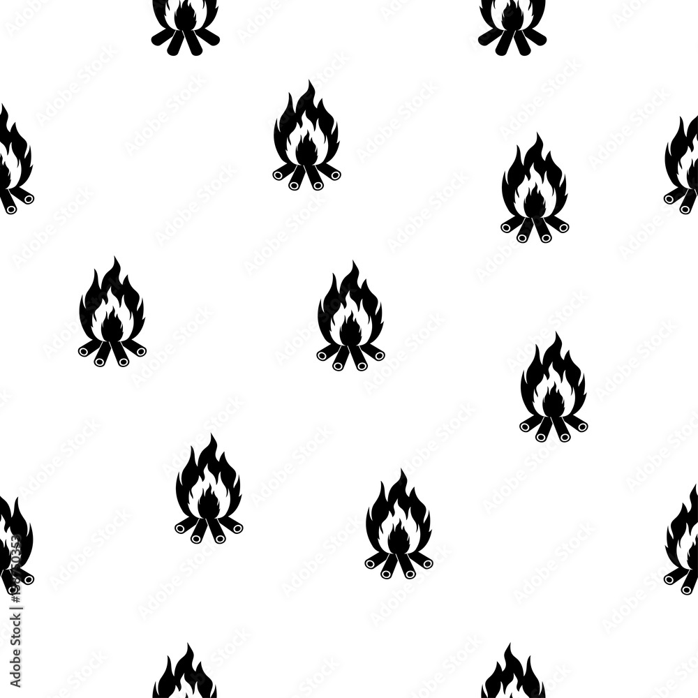 Bonfire seamless pattern. Bonfire seamless pattern.