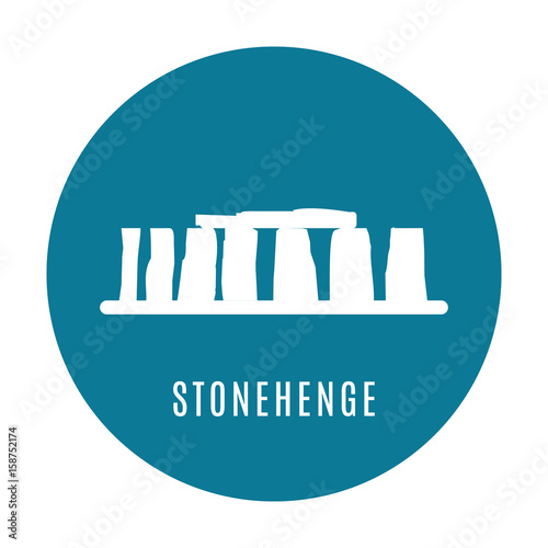 Stonehenge icon isolated on white background. Vector illustration