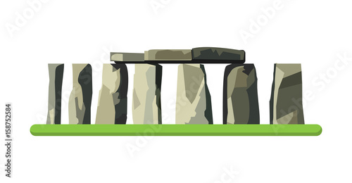 Stonehenge icon isolated on white background. Vector illustration
