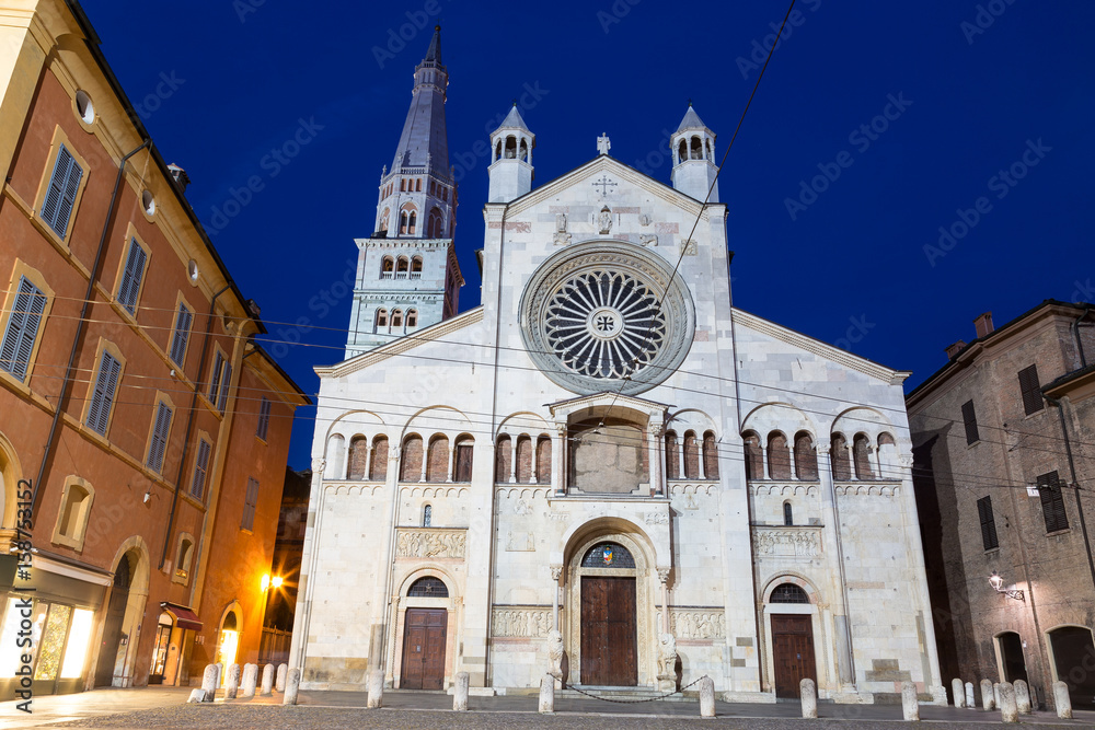 Kathedrale von Modena Emilia Romagna Italien.