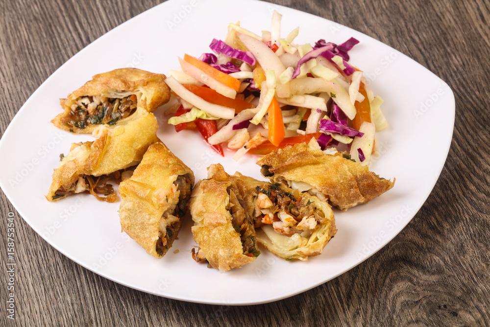 Prawn spring roll Prawn spring roll