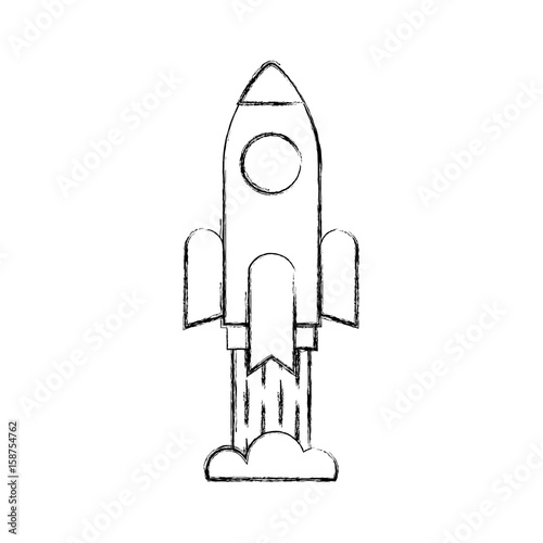 rocket launcher isolated icon vector illustration design