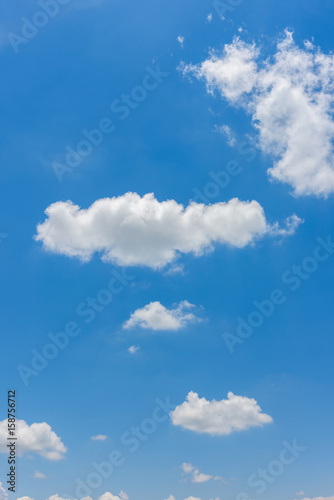 Beautiful cirrus clouds against the blue sky