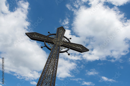 Cross against the sky