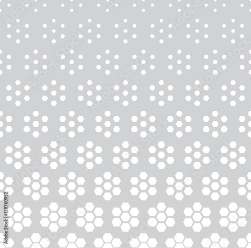 geometric hexagon seamless vector halftone pattern background