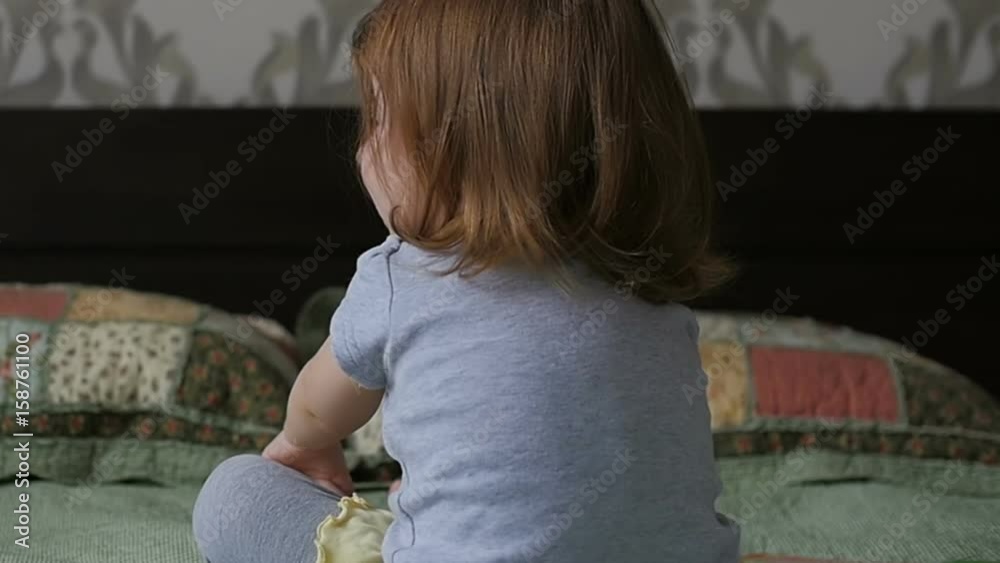 The girl is given a bouquet of flowers for the holiday. Tulips. Slow motion The girl is given a bouquet of flowers for the holiday. Tulips. Slow motion