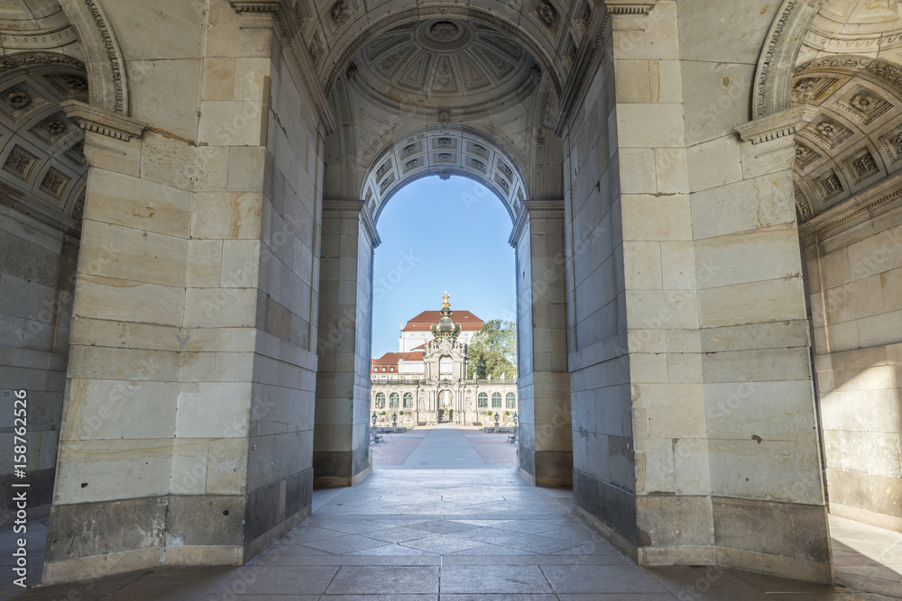 Dresden, Zentrum, Bogen, Kronentor