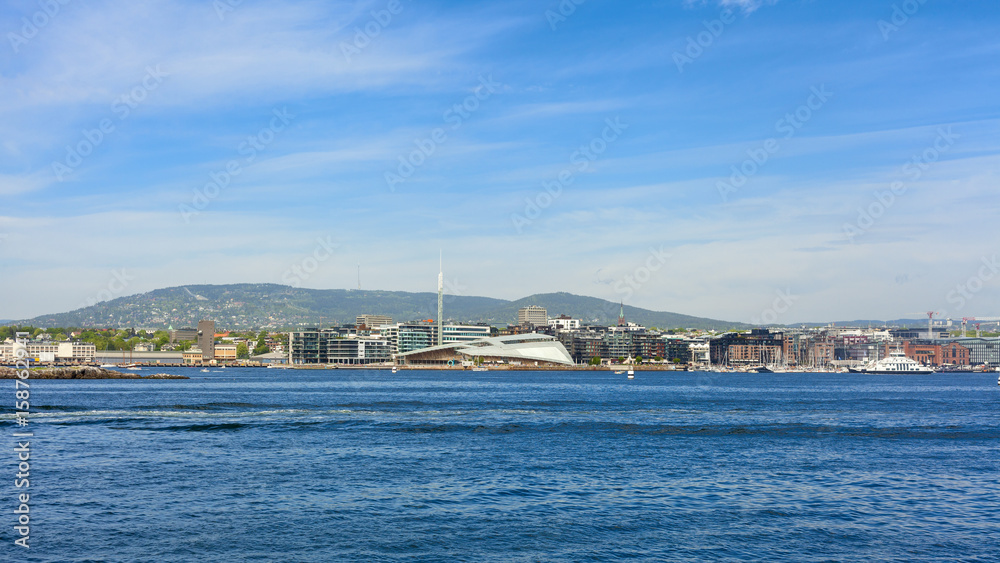 port view in the city of oslo