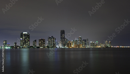 Miami city skyline panorama