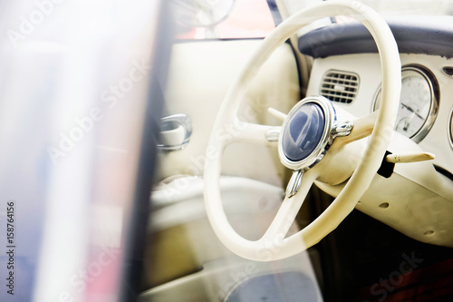 detail of vintage car interior © ponsulak