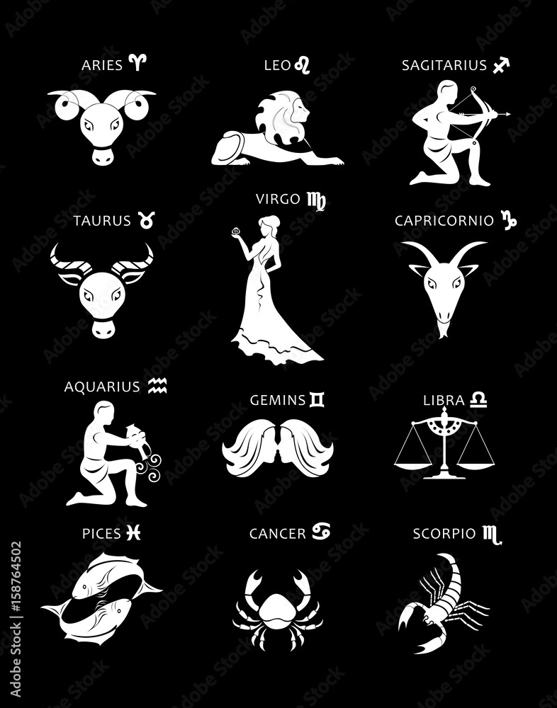 Fototapeta premium the zodiac set