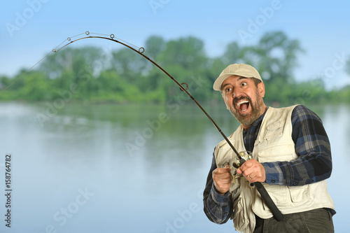 Fisherman Catching Fish