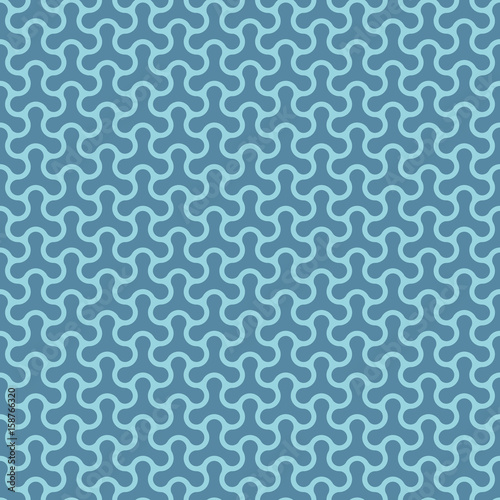 Molecular pattern. Blue Neutral geometric seamless patterns