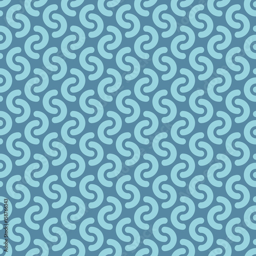 Rounded lines seamless vector pattern.