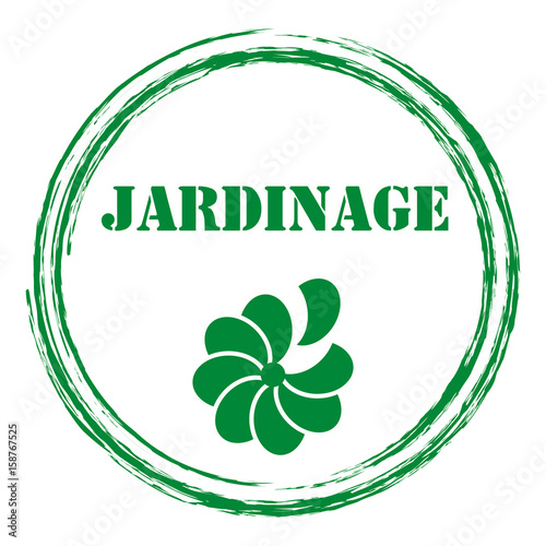 Fototapeta Naklejka Na Ścianę i Meble -  Logo jardinage.